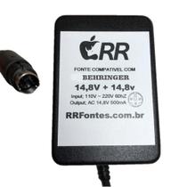 Fonte carregador 14,8V para mesa de som MXUL-6 Behringer modelos DX500