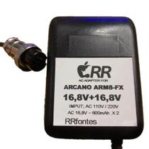 Fonte Carregador 16,8v 600ma Arcano Arm8 Fx 3 Vias De Rosca