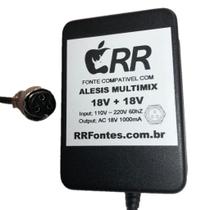 Fonte carregador 18Vac para mesa de som Alesis AMMX8U-US modelo iMM16USB - RRFontes