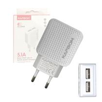Fonte Carregador 3.1A Fast Charger QC 3.0 Duas Porta USB Kapbom KA-373 Fonte Carregador 3.1A Fast Charger QC 3.0 Duas Porta USB Kapbom KA-373