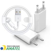 Fonte Carregador 5W USB e cabo lightning compatível para iPhone 6 6s 7 8 Plus 11 12 XS Max X XR 5S - Treqa