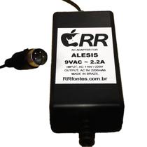 Fonte carregador 9Vac para teclado Alesis modelo Quadraverb GT - RRFontes