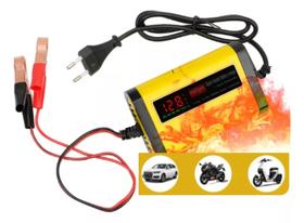 Fonte Carregador Automático de Baterias Veicular 12v 2a Carrega Carga Lenta Flutuante 6ah Charger Fonte Carregador Automático de Baterias Veicular 12v 2a Carrega Carga Lenta Flutuante 6ah Charger