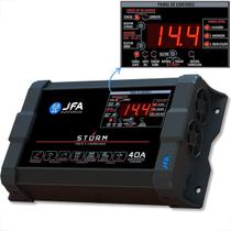 Fonte carregador automotivo jfa 40a amperes storm plus sistema inteligente modelo novo