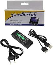 Fonte Carregador Bivolt Cabo Usb Para Psp Go Preto