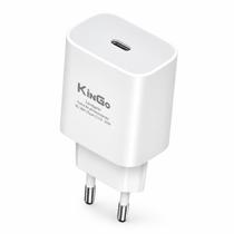 Fonte Carregador Celular Turbo 20W USB C Kingo Fonte Carregador Celular Turbo 20W USB C Kingo