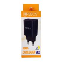 Fonte Carregador Celular USB 2.4A Hrebos HS-150 Fonte Carregador Celular USB 2.4A Hrebos HS-150