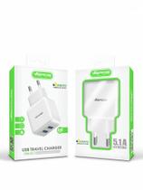 Fonte carregador celular usb turbo 5.1a fast charger - Verde