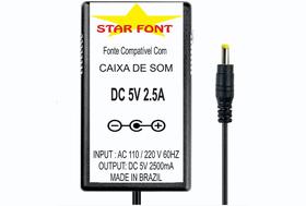 Fonte Carregador DC 5V Bivolt para Caixa de Som Sony SRS-XB30, SRS-BTM8, SRS-M30 e Outros Modelos