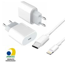 Fonte Carregador De Parede Turbo 20w Caixinha Usb C + Cabo Usb C para lightning 1 Metro - LEHMOX Fonte Carregador De Parede Turbo 20w Caixinha Usb C + Cabo Usb C para lightning 1 Metro - LEHMOX