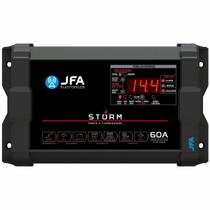 Fonte Carregador JFA Storm 60 Amperes Bivolt Com Voltímetro e Amperímetro