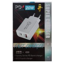 Fonte Carregador Portátil usb 20w de Parede Para Celular Tabblet Maquina Cortar Cabelo e Eletronicos