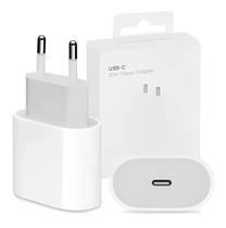 Fonte Carregador Rápido 20W Tipo-C Compativél iPhone 11 12 13 14 15 Pro Max Branca
