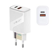 Fonte Carregador Rápido de 40W com Porta USB e TIPO-C INOVA KV-3164