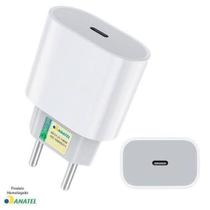 Fonte Carregador Rápido Turbo 20W Usb-C Homologado Anatel Fonte Carregador Rápido Turbo 20W Usb-C Homologado Anatel