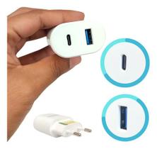 Fonte Carregador Tipo C Usb-c Usb 20w Turbo Para Motorola