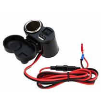 Fonte Carregador Tomada para Moto USB Entrada 12v Saida 5v