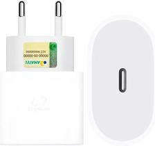 Fonte Carregador Turbo 20W USB-C Tipo C Rápido e Eficiente Carregador Fonte Homologada