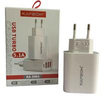 Fonte Carregador Turbo Branco Entrada Usb E Tipo C - Ka-5901 Fonte Carregador Turbo Branco Entrada Usb E Tipo C - Ka-5901