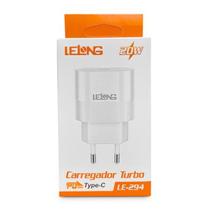 Fonte Carregador Turbo Lelong Tipo-C 20W LE-294