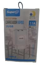 Fonte carregamento 2 USB 3.1A - SUPER@ Fonte carregamento 2 USB 3.1A - SUPER@