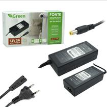 Fonte Chaveada 12V 3A 36W Bivolt P4 5,52,1Mm Cftv Monitor