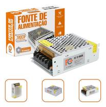 Fonte Chaveada 12v 5a Metal Colmeia Para Cftv Som Dvr