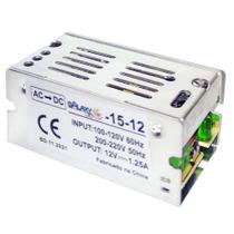 Fonte chaveada 15w 1,25a bivolt 12v ip20 com led galaxy