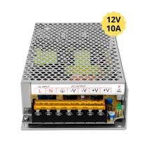 Fonte Chaveada Colmeia 12V 10A Para Câmera Segurança CFTV Fita Led Som Fonte Chaveada Colmeia 12V 10A Para Câmera Segurança CFTV Fita Led Som