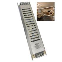 Fonte Chaveada Driver Slim 24V 5A Fita de Led CFTV Perfil Lustre Dispositivo Eletronico Circuito Interno Versatil Multiuso Iluminaçao