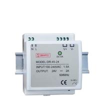 Fonte Chaveada Para Trilho DIN Entrada 110 / 220Vca e Saída 24Vcc de 45W 2A DR-45-24V Sibratec