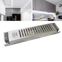 Fonte Chaveada Slim Driver 24V 5A Fita de Led Lustre Perfil Circuito Interno CFTV Segurança Dispositivo Eletronico Multiuso Versatil