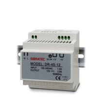 Fonte Chaveada Trilho DIN Entrada 110 / 220Vca Saída 12Vcc De 45W 3,5A Sibratec