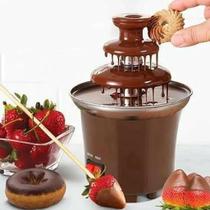 Fonte Chocolate Cascata Fondue Maquina Elétrica Tomada Torre 3 Andares 110v