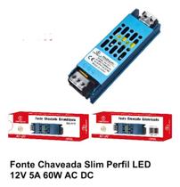 Fonte Colmeia Slim Perfil Led 12v 5a Chaveada 60w Ka-1511 Fonte Colmeia Slim Perfil Led 12v 5a Chaveada 60w Ka-1511