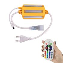 Fonte Conector RGB 100 Metros Controle Fita de Led Mangueira Decoraçao Iluminaçao Receptor Sinal