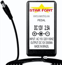 Fonte DC 12V 2.5A para Pedal Multi Efeitos T-Rex - Bivolt