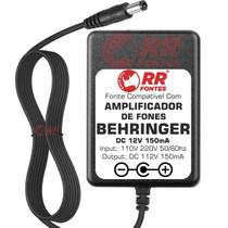 Fonte DC 12v Para Amplificador De Fones Behringer