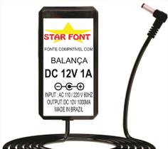 Fonte DC 12V Para Balança Marte AD - 1000mA Bivolt