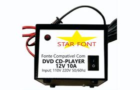 Fonte DC 12V Para Transformador de Rádio, CD e DVD de Carro 110V ou 220V - 10A Fonte DC 12V Para Transformador de Rádio, CD e DVD de Carro 110V ou 220V - 10A