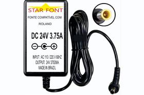 Fonte DC 24V 3.75A para Acordeon Roland FR-8x e FR-8xb Fonte DC 24V 3.75A para Acordeon Roland FR-8x e FR-8xb