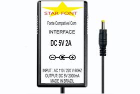 Fonte DC 5V 2A para Interface de Áudio Controladora Steinberg