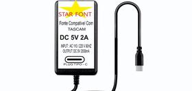 Fonte DC 5V USB-C para Gravador Portátil Tascam Portacapture X8 - Bivolt Fonte DC 5V USB-C para Gravador Portátil Tascam Portacapture X8 - Bivolt