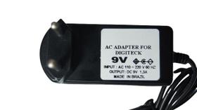 Fonte DC 9V 1,3A Compatível com Pedaleira Digitech - Bivolt