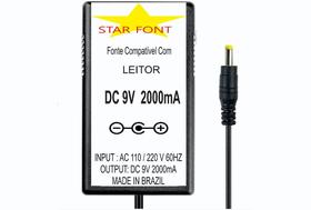 Fonte DC 9V para Leitor Fixo de Código de Barras Bematech S3200 - Bivolt