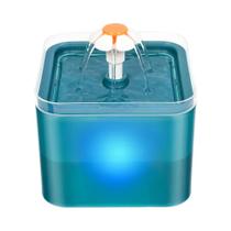 Fonte De Água Automática Para Animais De Estimação De 2L Com Iluminação LED E Filtro Recirculante