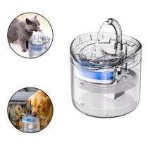 Fonte de Água Automática para Pets Silencioso com Filtro P/ Gatos Cães Hidratação Saudável 2 Litros