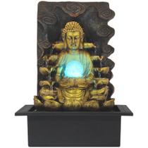 Fonte De Água Buda Cascata Grande Com Luz De Led - 220V