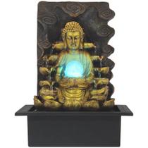Fonte De Água Buda Cascata Grande Com Luz De Led - 220V