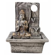 Fonte De Água Buda Hindu 3 Quedas Painel Zen Resina Bivolt